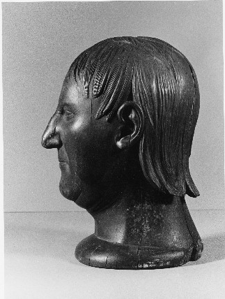 Self-Portrait. Pierre Joseph Landry, 1833. Wood. Gift of the Heirs of Pierre Landry, Louisiana State Museum 02685.1.