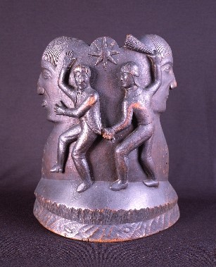 Cain and Abel. Pierre Joseph Landry, 1833. Wood, 16 x 13 inches. Gift of the Heirs of Pierre Landry, Louisiana State Museum 02685.2.