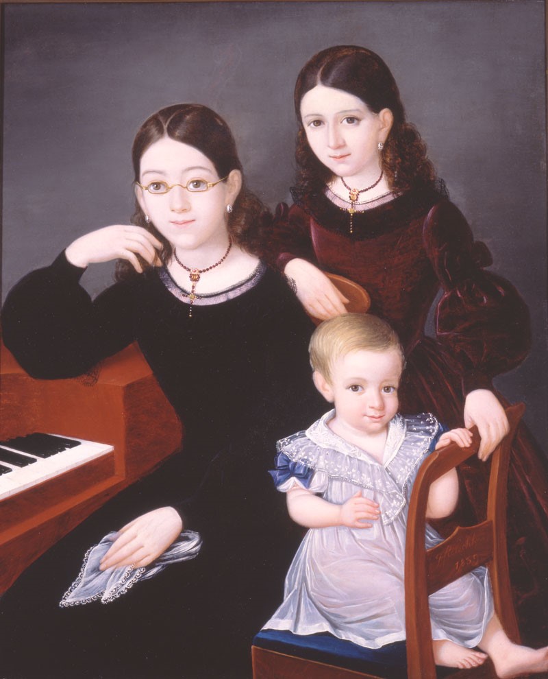 Children of Comte Louis Amedée de Barjac. François Fleischbein, 1839. Oil on canvas, 35 3/4 x 29 inches. Gift of Gift of Mrs. Zuma Salaun. Louisiana State Museum 09461.