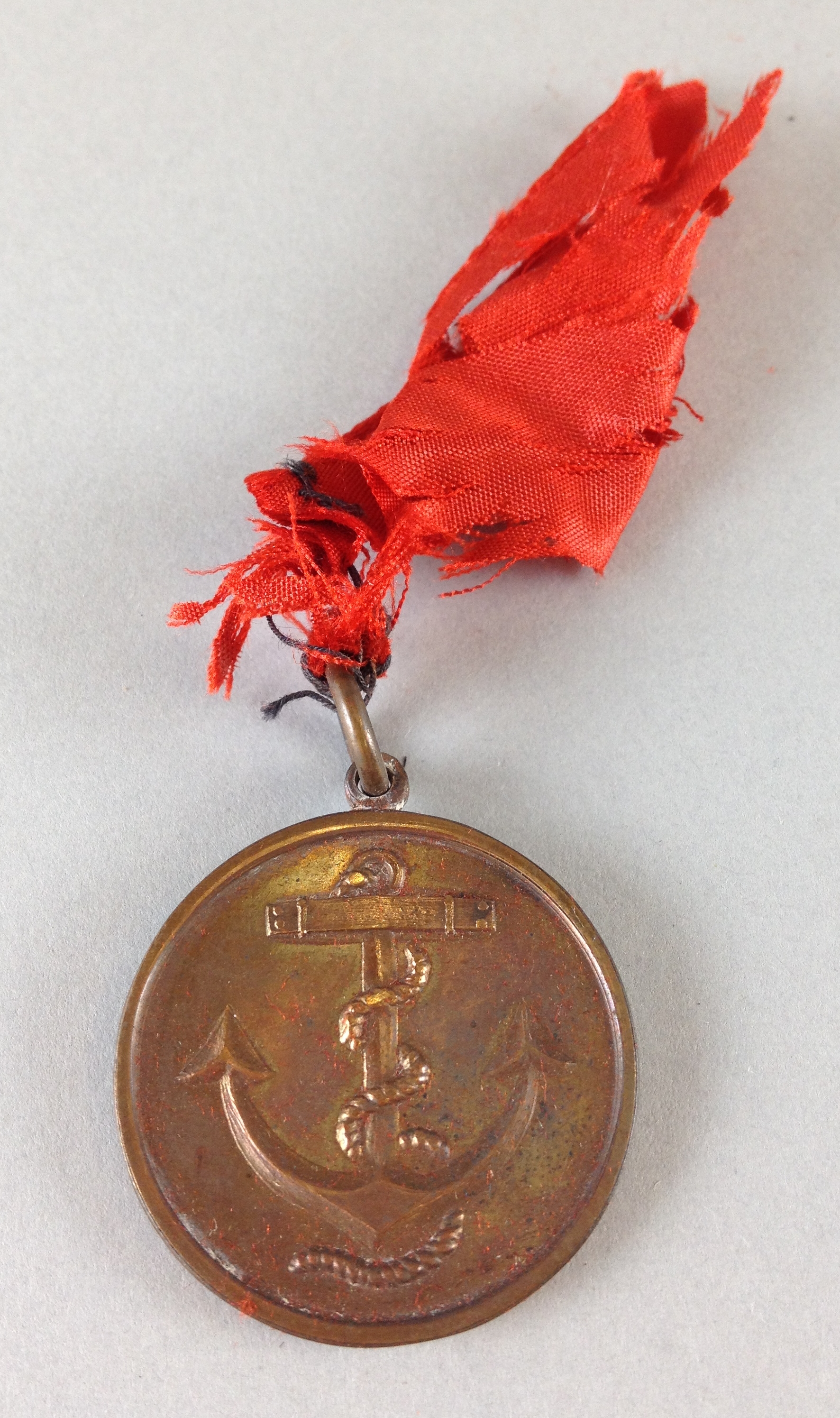 Louisiana Naval Militia Medal. c. 1898. Gift of Mrs. Lucille Caroll Jay. Louisiana State Museum 10347.078.