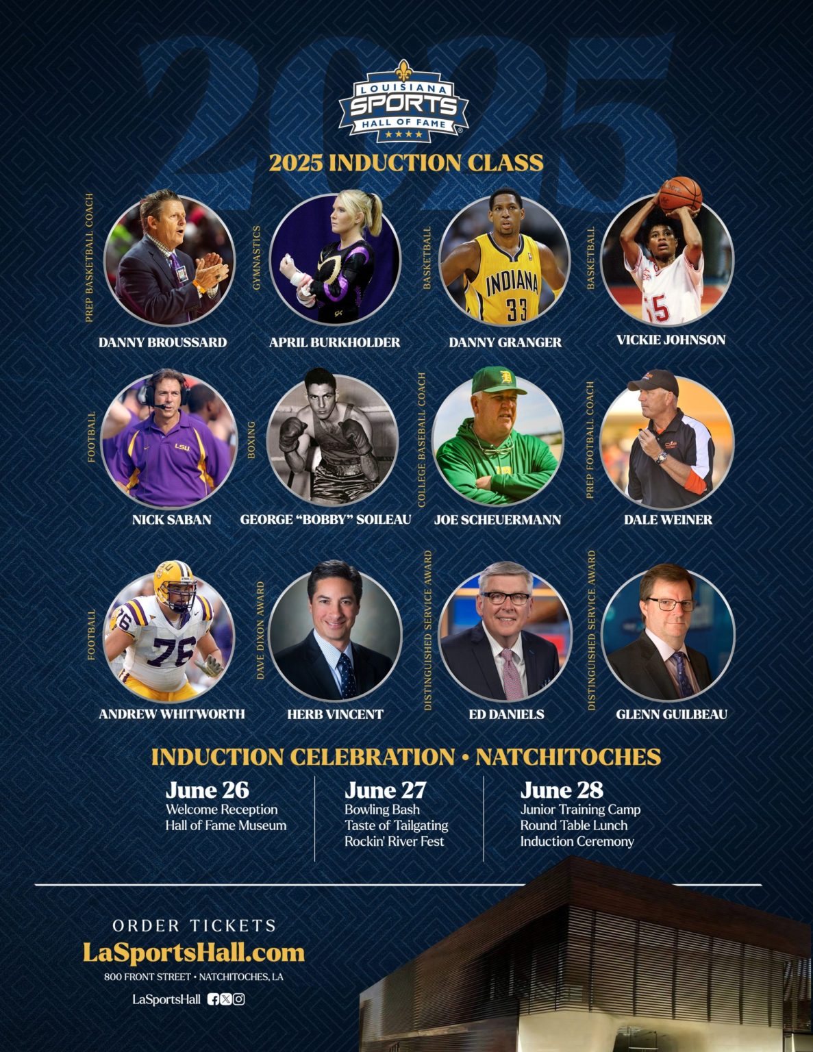 Louisiana Sports Hall of Fame 2025 Induction Ceremony