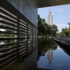 Reflecting pool at Capitol Park Museum in Baton Rouge