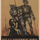 WWI Poster “Halt the Hun,” T0005.1992.7