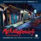 Promotional poster for the Louisiana Museum Foundation’s Founders Ball opening, featuring the exhibition Michalopoulos: Mystical Expressionism. The artwork shows a vivid, expressionist-style night scene of colorful French Quarter buildings under glowing streetlights. Text at the bottom reads: “Friday, November 21, 2025 • The Cabildo • Patron Party 6:30–8:00 PM • Gala 8:00–10:00 PM.” Logo of The Cabildo, a Louisiana State Museum, appears in the lower right corner.