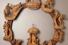 Wheel of Life. Pierre Joseph Landry, 1834. Wood, 48 x 43 ½ x 7 inches. Gift of the Heirs of Pierre Landry, Louisiana State Museum 02685.5.