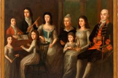 The Montegut Family. José Francisco Xavier de Salazar y Mendoza, c. 1794–1800. Oil on canvas, 59 x 74 ½ inches. Loan of Gustave Pitot. Louisiana State Museum 04944-04945.