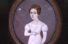 Dona Maria Theresa Piconelle. Antonio Meucci, c. 1818. Watercolor on ivory, 3 1/4 x 2 5/8 inches. Louisiana State Museum 08943.30.
