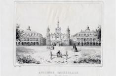 Ancienne Cathédral de la Nouvelle Orleans. Louis Xavier Magny, c. 1848. Lithograph. Gift of Henry Krotzer, Louisiana State Museum 1956.250