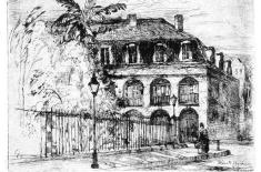 St. Ann Street. Knute Heldner, 1933. Etching. Gift of the Friends of the Cabildo, Louisiana State Museum 1972.021.10.