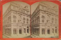 Cotton Exchange, New Orleans. Samuel T. Blessing, c. 1880. Albumen stereographic card. Gift of Mr. Gordon D. Hoffman, Louisiana State Museum 1979.120.178.