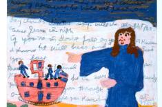 Do You Know Him? Sister Gertrude Morgan, c. 1970. Acrylic and felt tip pen on paper, 11 ¼ x 8 ¼ inches. Gift of The Gitter-Yelen Foundation. Louisiana State Museum 1998.025.029.