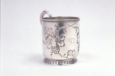 Cup.  Christopf Christian Küchler for Hyde & Goodrich, New Orleans, 1853–1858. Silver. Gift of the Friends of the Cabildo, Louisiana State Museum 1980.066.