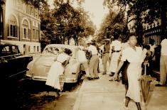 Woman At Bus Boycott