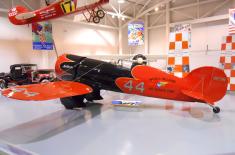 This airplane is a flyable replica of the Wedell-Williams racer airplane Miss Patterson #44.  Pratt and Whitney 985 engine, Hamilton standard propeller, built by Jim Clevenger for the Wedell-Williams Memorial Foundation. One of many airplanes on display at the Wedell-Williams Aviation & Cypress Sawmill Museum in Patterson, LA.