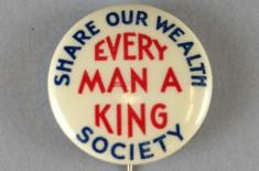 Political Button, c. 1934. Louisiana State Museum 2007.140.