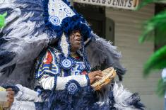 Floyd Track, Second Chief of the Wild Tchoupitoulas. Mardi Gras. Phillip Colwart Photography, 2017.