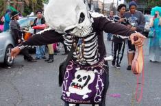 Royce Osborn, co-founder of the Congo Square Skull and Bone Gang. Phillip Colwart Photography, 2013.