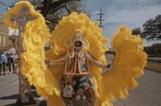 Ethiopia, Demond Melancon, Big Chief of the Young Seminole Hunters. Photograph by Gabriel Bienczycki, 2018.