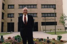 DVD cover for Dr. Norman C. Francis: A Legacy of Leadership, showing a smiling man in a dark suit standing in front of the Norman C. Francis Academic/Science Complex. WYES PBS and DVD Video logos appear at the bottom.