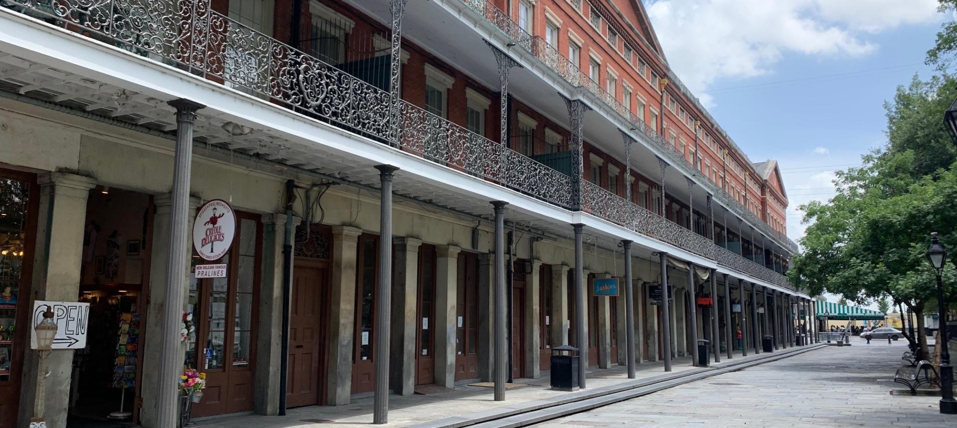 Exterior of the Lower Pontalba in Jackson Square