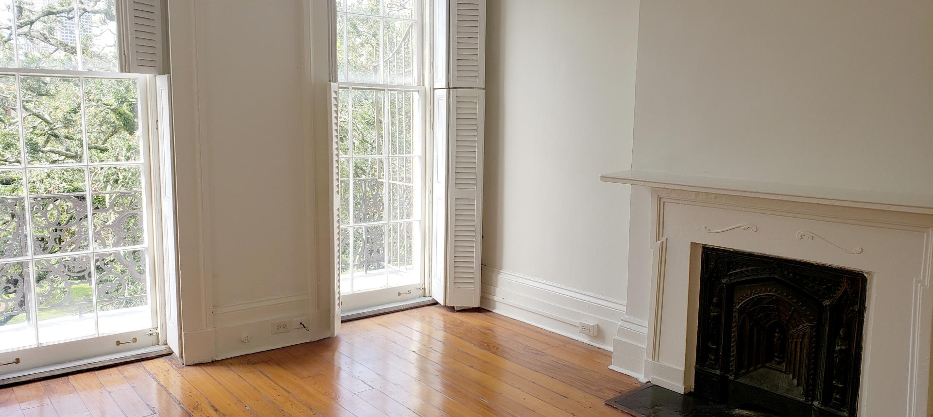 Interior in one of the historic apartments at the Lower Pontalba