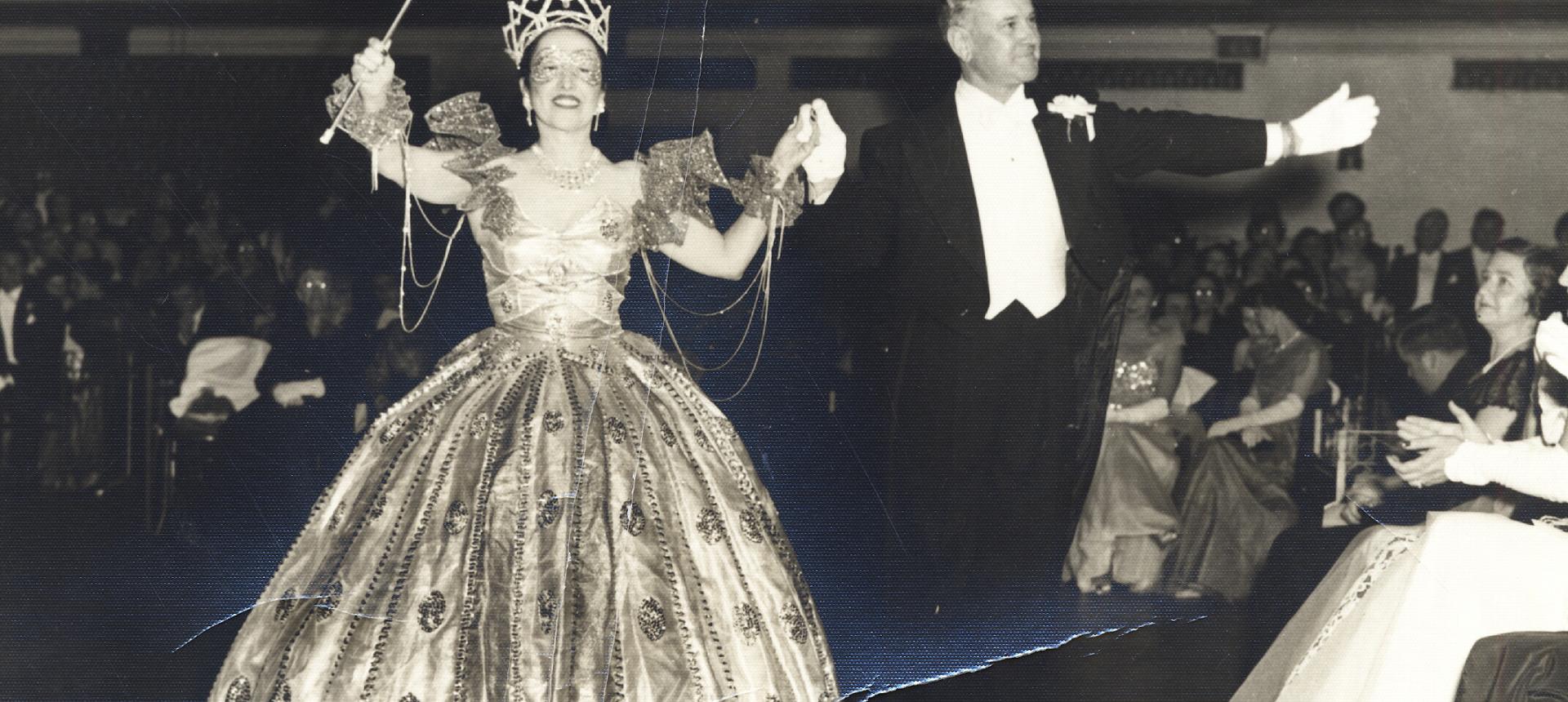 Krewe of Hera Queen & King in 1952