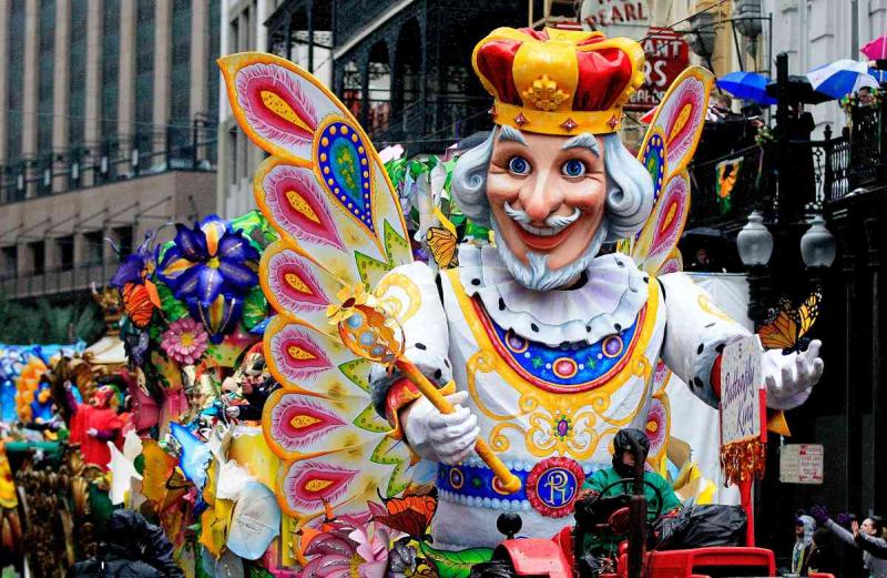 The Butterfly King float.