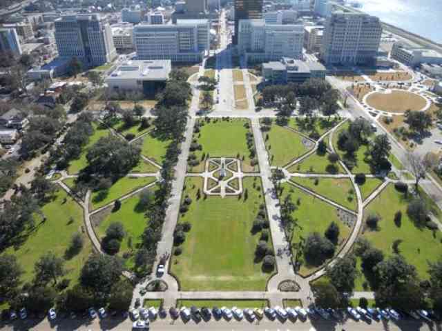 Ariel view of Capitol Park in Baton Rouge Ariel view of Capitol Park in Baton Rouge