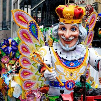 The Butterfly King float.